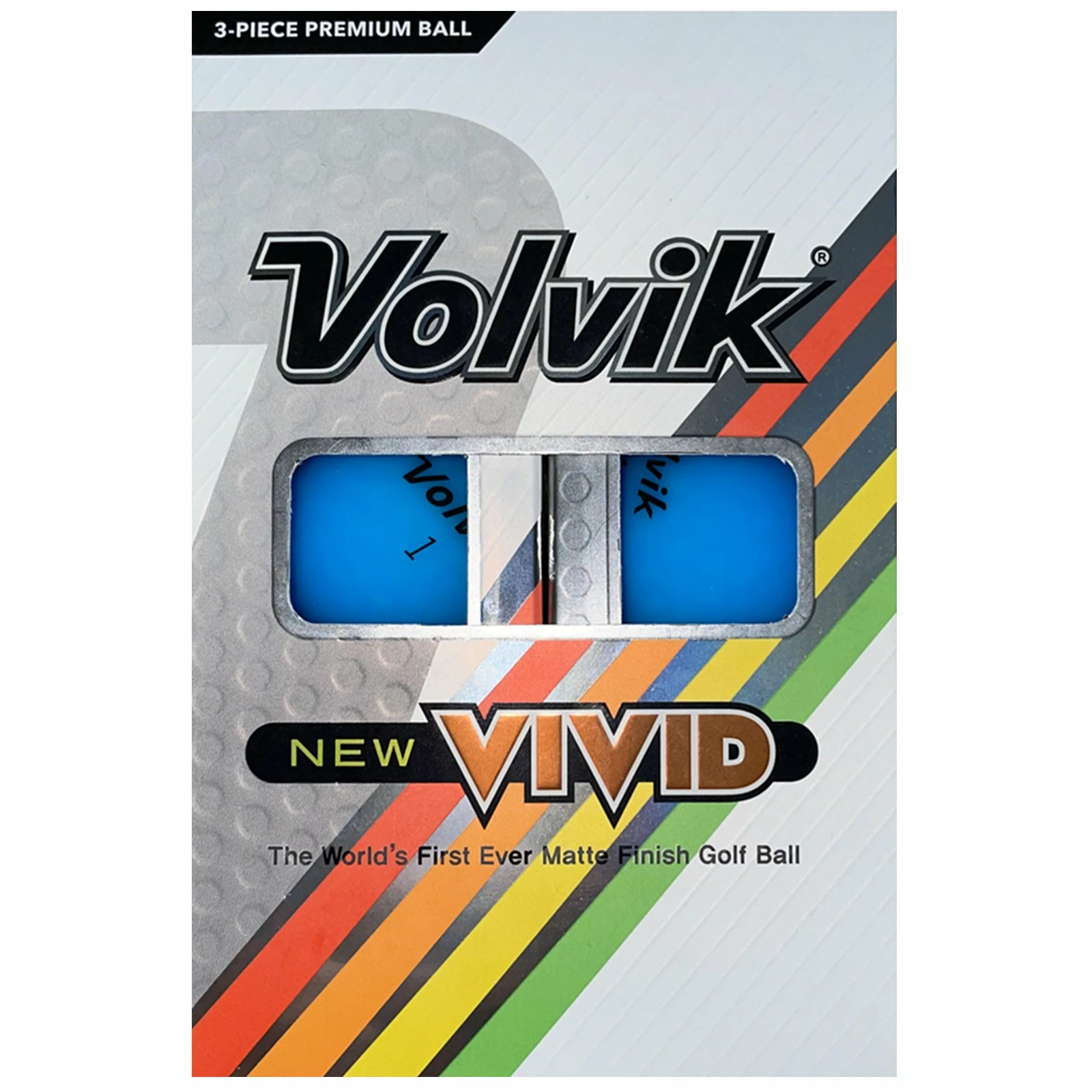 Volvik Vivid 3 Lines Alignment Golf Balls 2 Volvik Vivid 3 Lines Alignment Golf Balls - Image 2