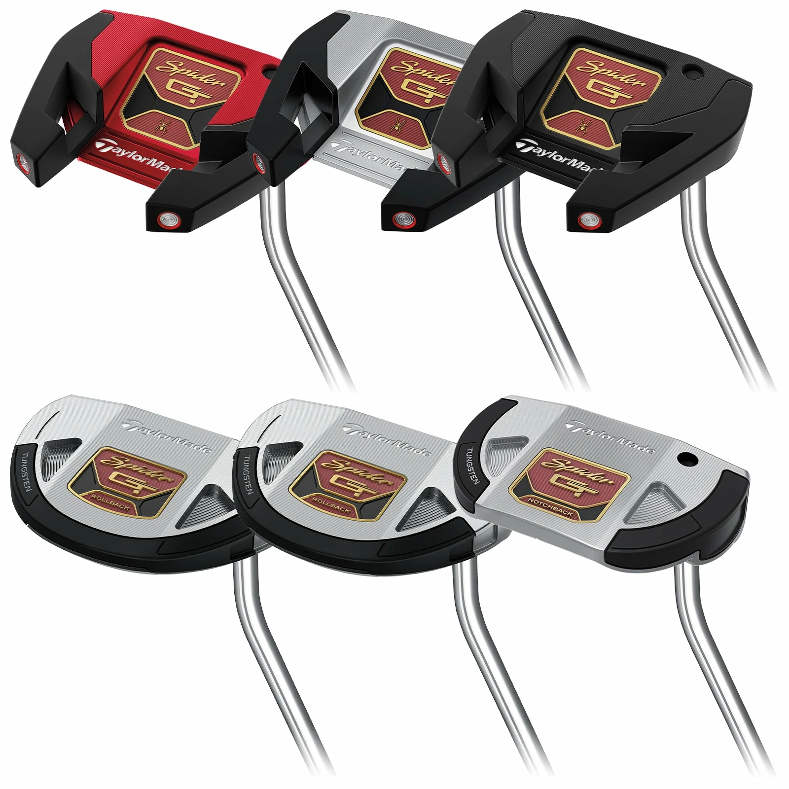 LEFT Handed TaylorMade Mens Spider GT Single Bend Putters 1 LEFT Handed TaylorMade Mens Spider GT Single Bend Putters