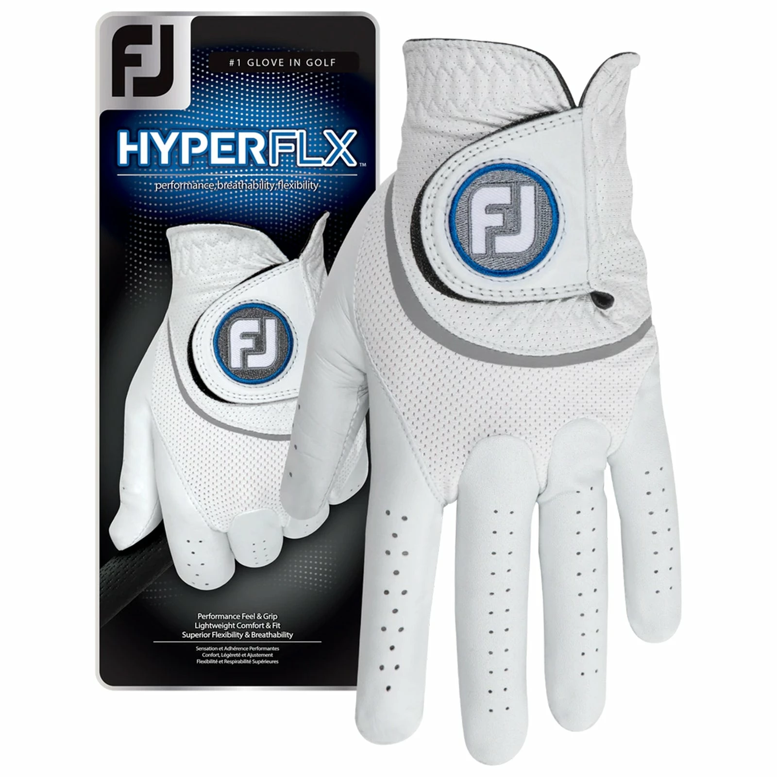 FootJoy Mens Left Hand HyperFLX Golf Glove 1 FootJoy Mens Left Hand HyperFLX Golf Glove