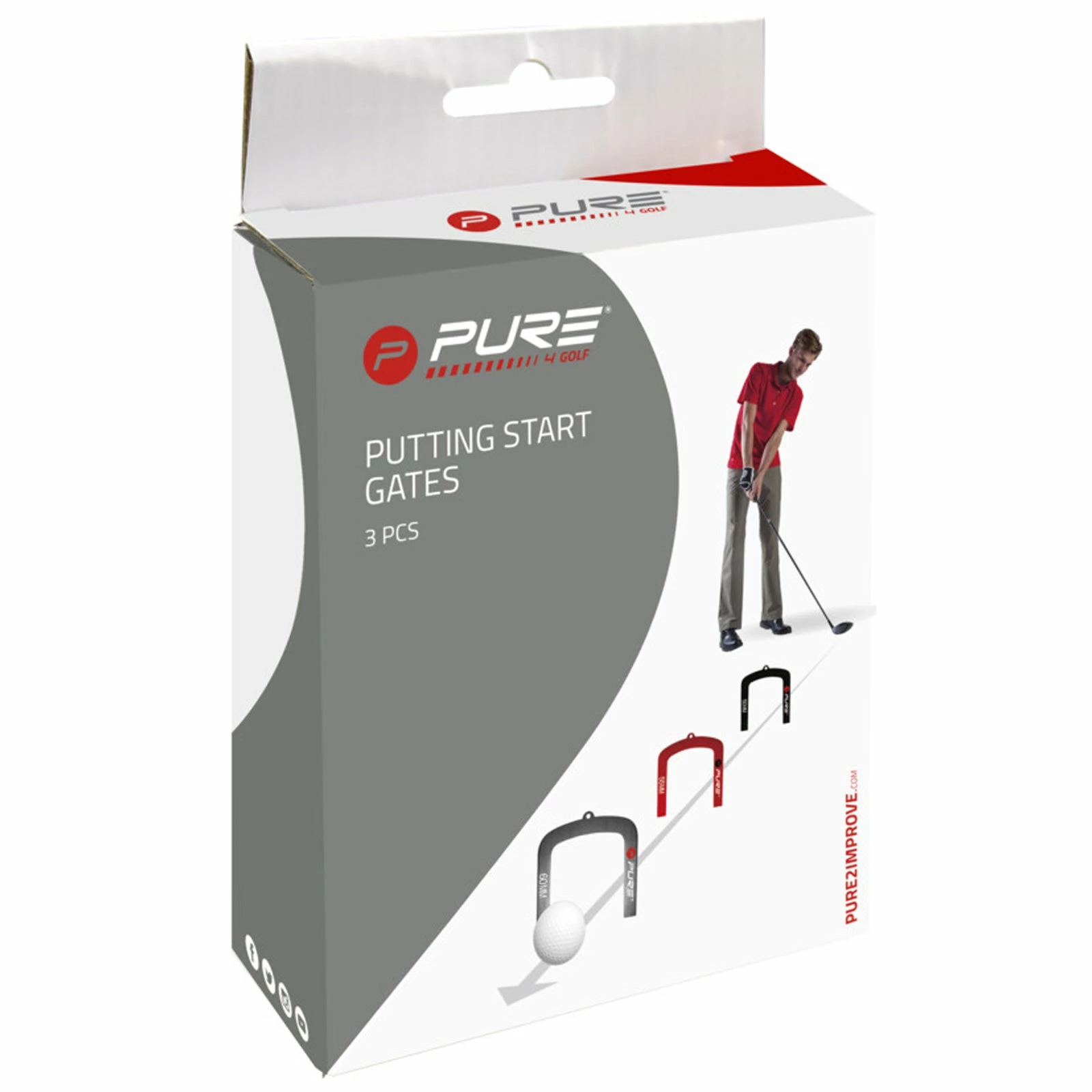 Pure2Improve Golf Putting Training Gates 5 Pure2Improve Golf Putting Training Gates - Image 5