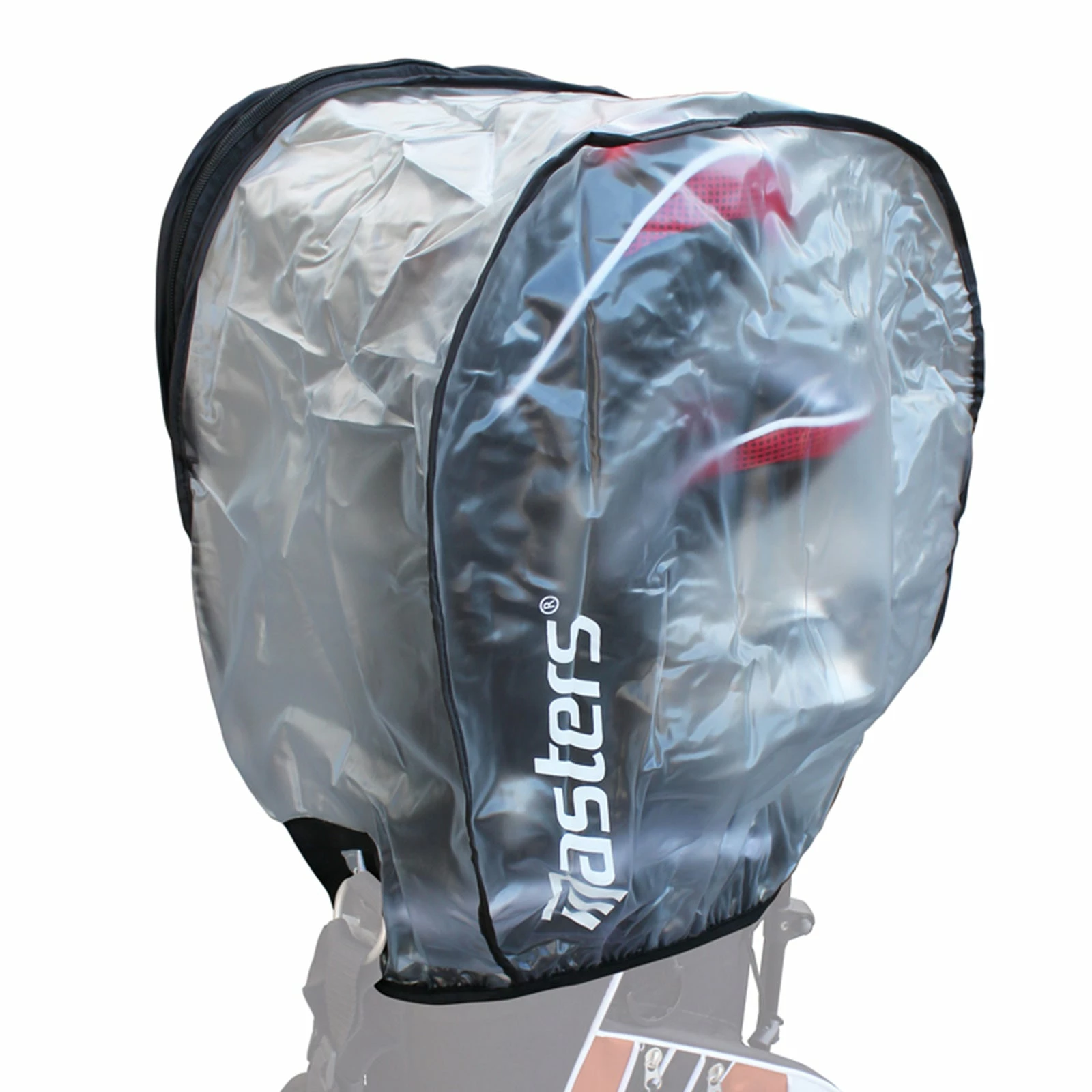 Masters Golf Bag Clear Rain Hood With Zip 2 Masters Golf Bag Clear Rain Hood With Zip - Image 2