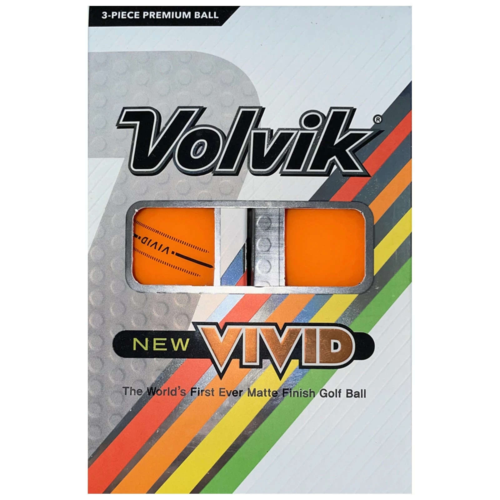 Volvik Vivid 3 Lines Alignment Golf Balls 4 Volvik Vivid 3 Lines Alignment Golf Balls - Image 4
