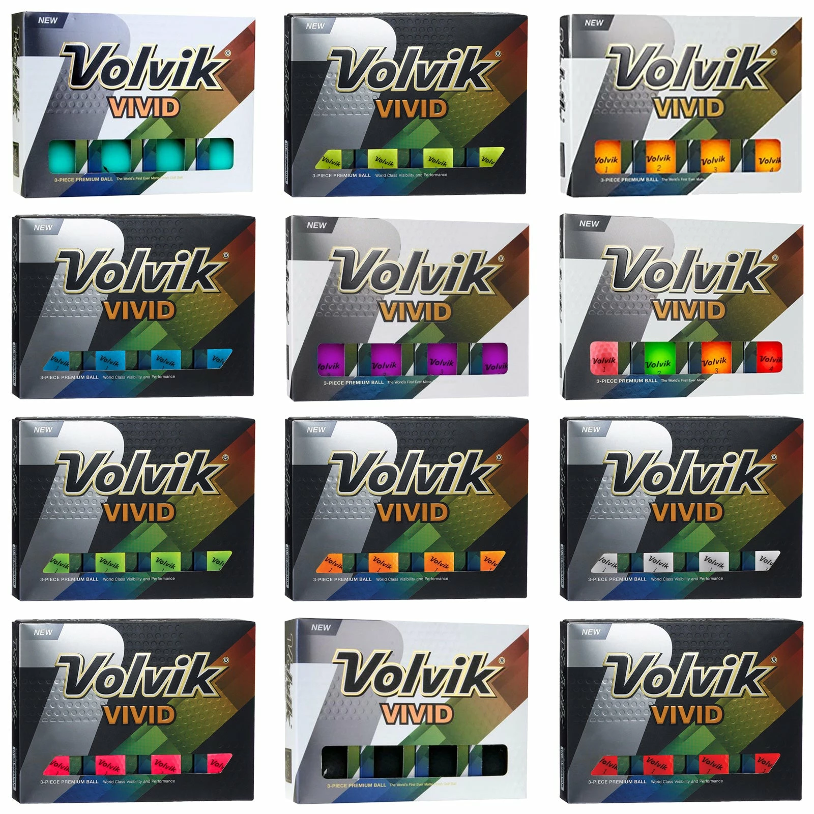 Volvik VIVID Golf Balls 1 Volvik VIVID Golf Balls