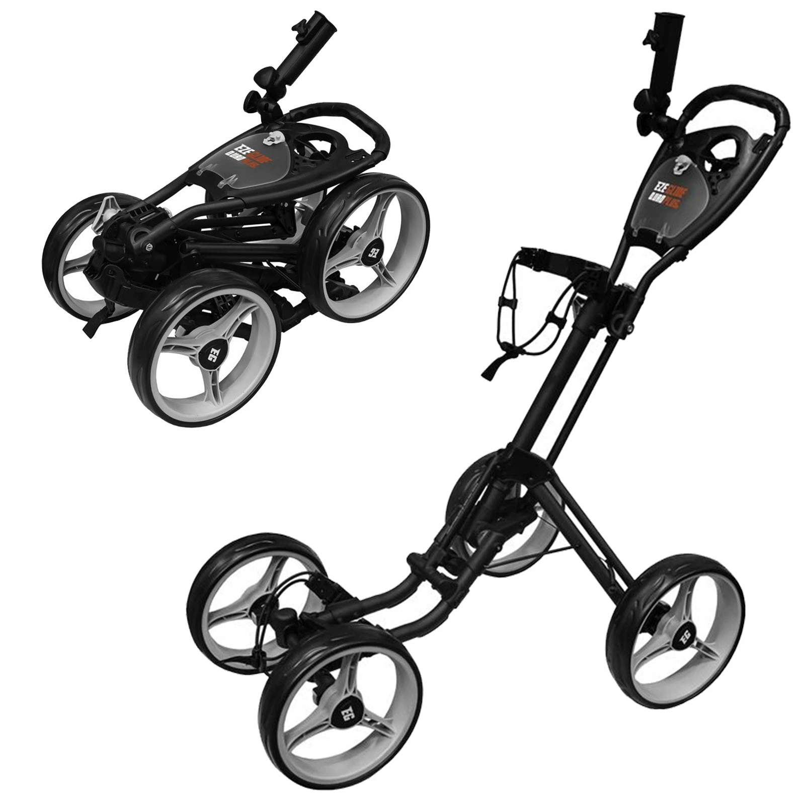 Ezeglide Quad Plus 4-Wheel Golf Trolley 1 Ezeglide Quad Plus 4-Wheel Golf Trolley