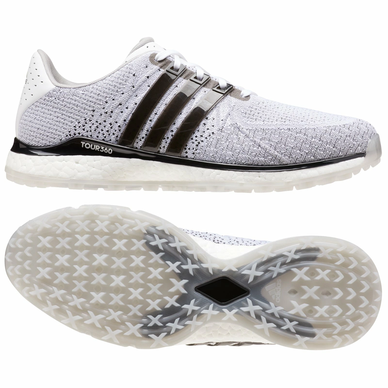 Adidas Mens Tour 360 XT-SL Textile Spikeless Golf Shoes 2 Adidas Mens Tour 360 XT-SL Textile Spikeless Golf Shoes - Image 2