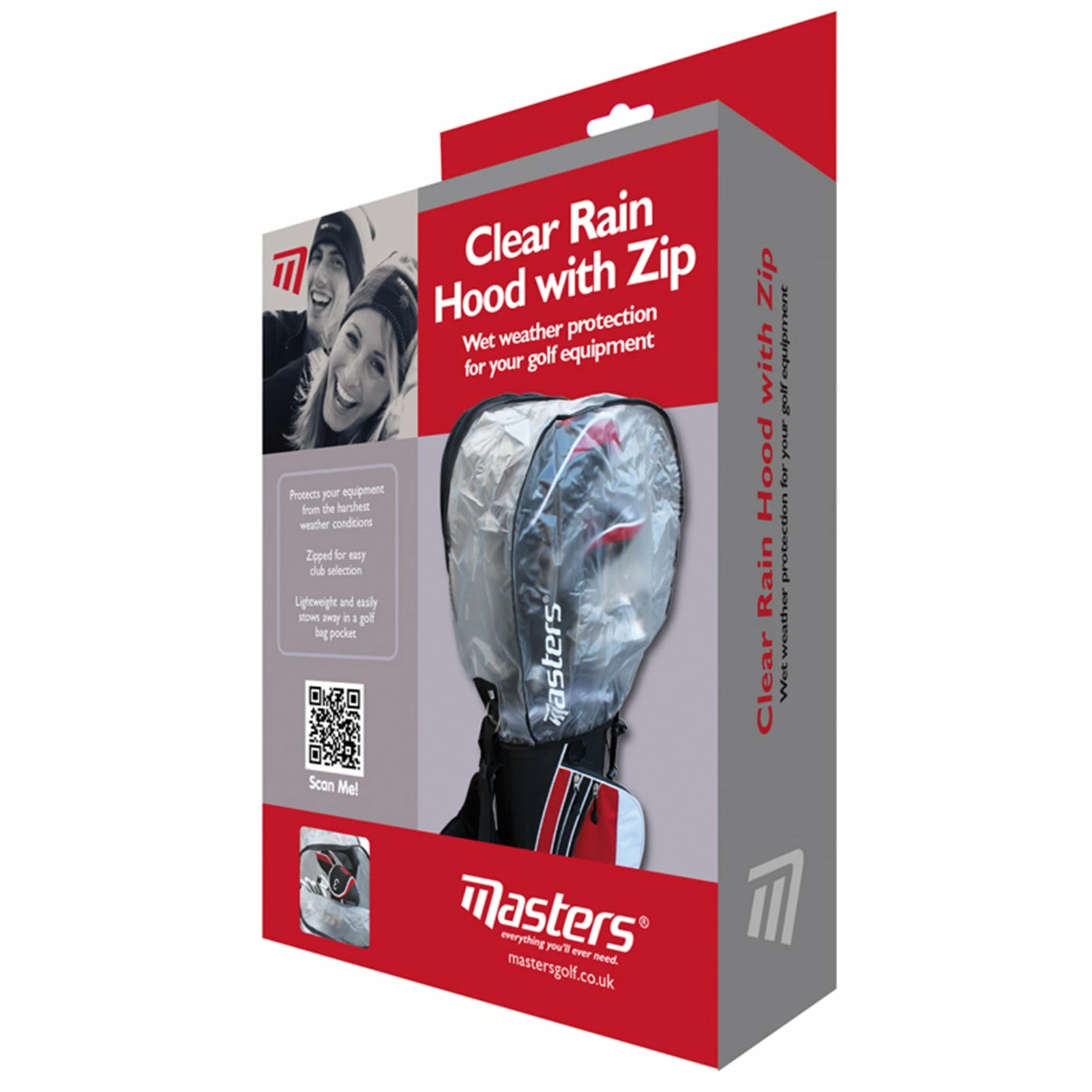 Masters Golf Bag Clear Rain Hood With Zip 1 Masters Golf Bag Clear Rain Hood With Zip