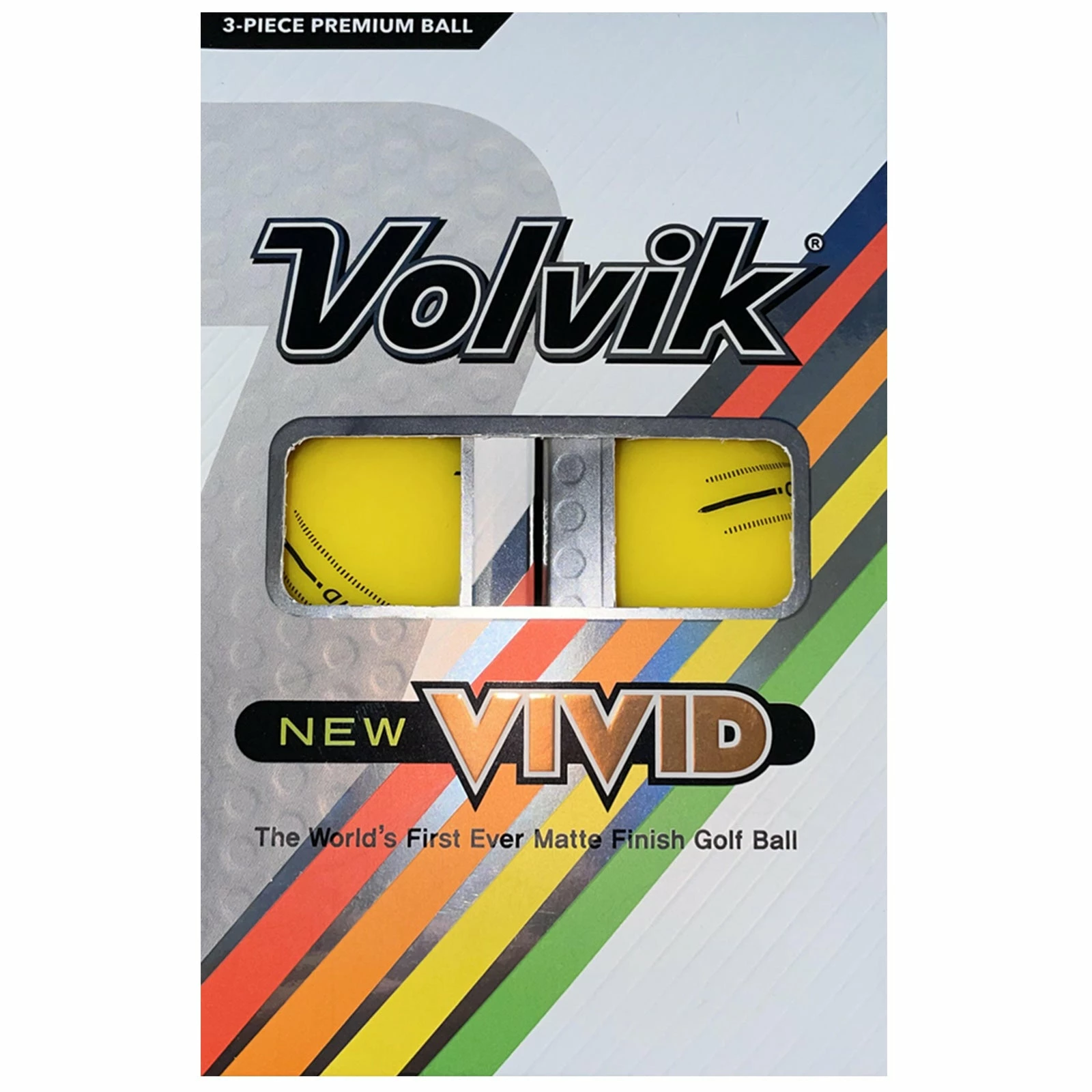 Volvik Vivid 3 Lines Alignment Golf Balls 9 Volvik Vivid 3 Lines Alignment Golf Balls - Image 9