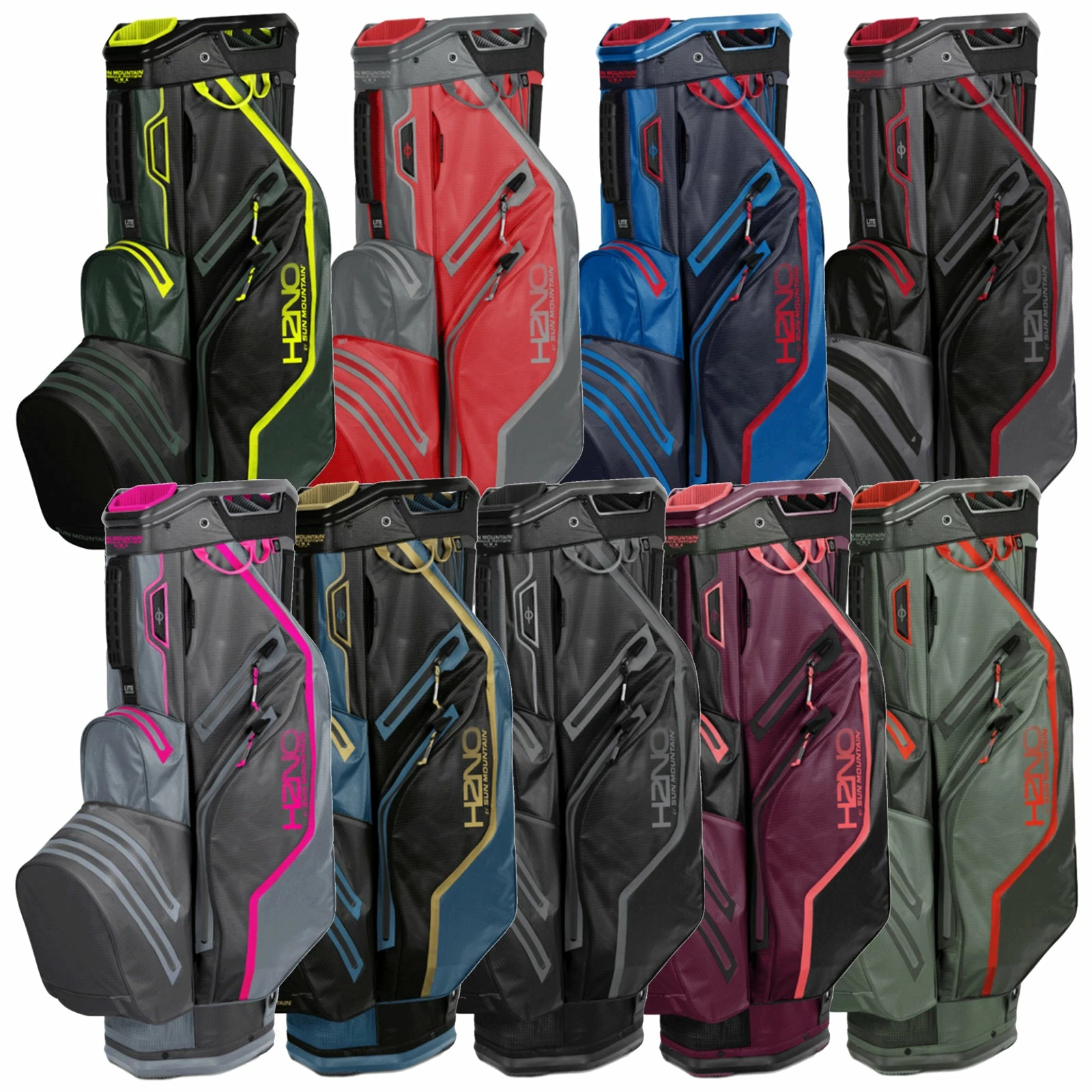 Sun Mountain H2NO Lite Waterproof Cart Bag 1 Sun Mountain H2NO Lite Waterproof Cart Bag