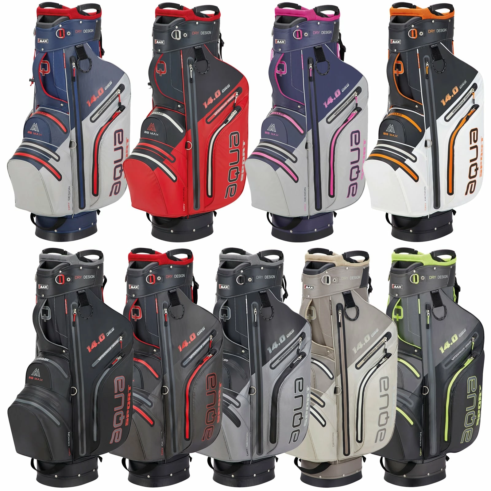 Big Max Mens Aqua Sport 3 Waterproof Cart Bag 1 Big Max Mens Aqua Sport 3 Waterproof Cart Bag