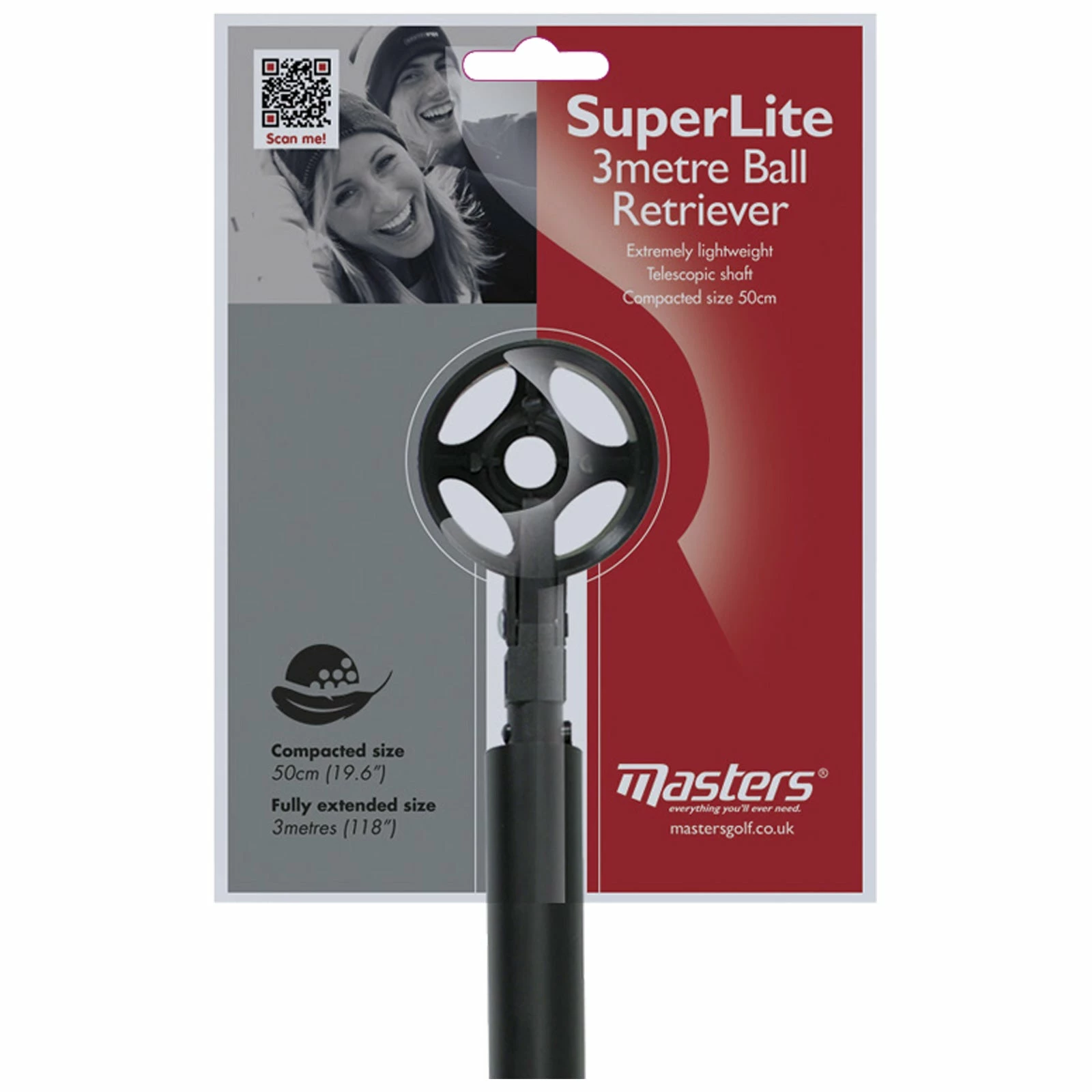Masters Golf Masters Superlite Extendable 3 Metre Ball Retriever 1 Masters Golf Masters Superlite Extendable 3 Metre Ball Retriever