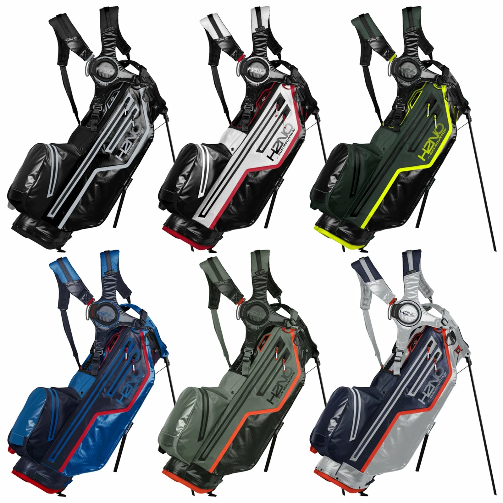 Sun Mountain H2NO Lite 14-Way Waterproof Stand Bag 1 Sun Mountain H2NO Lite 14-Way Waterproof Stand Bag