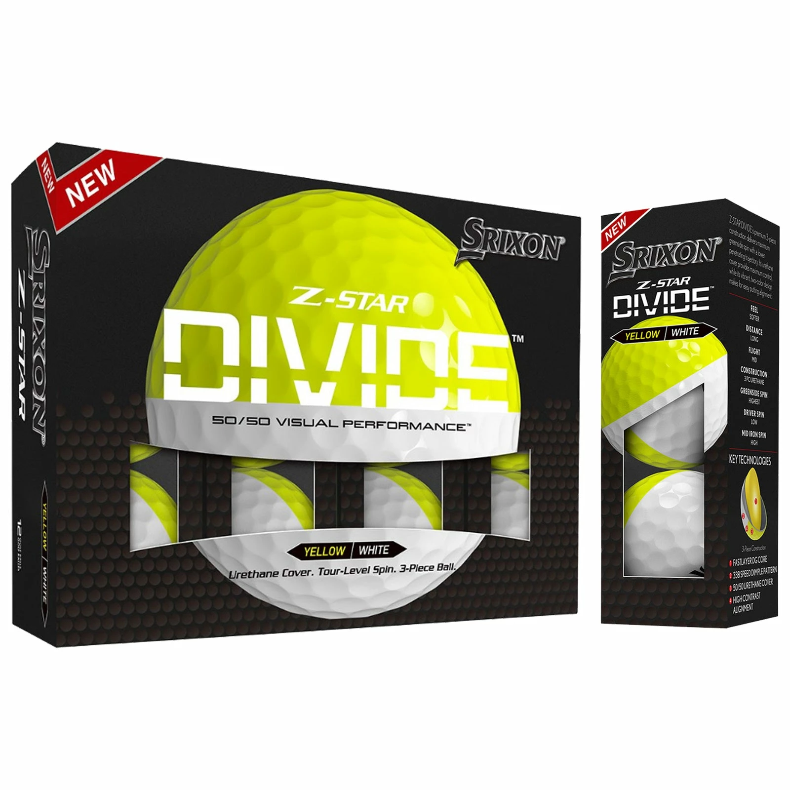 Srixon Z-Star Divide Golf Balls 1 Srixon Z-Star Divide Golf Balls