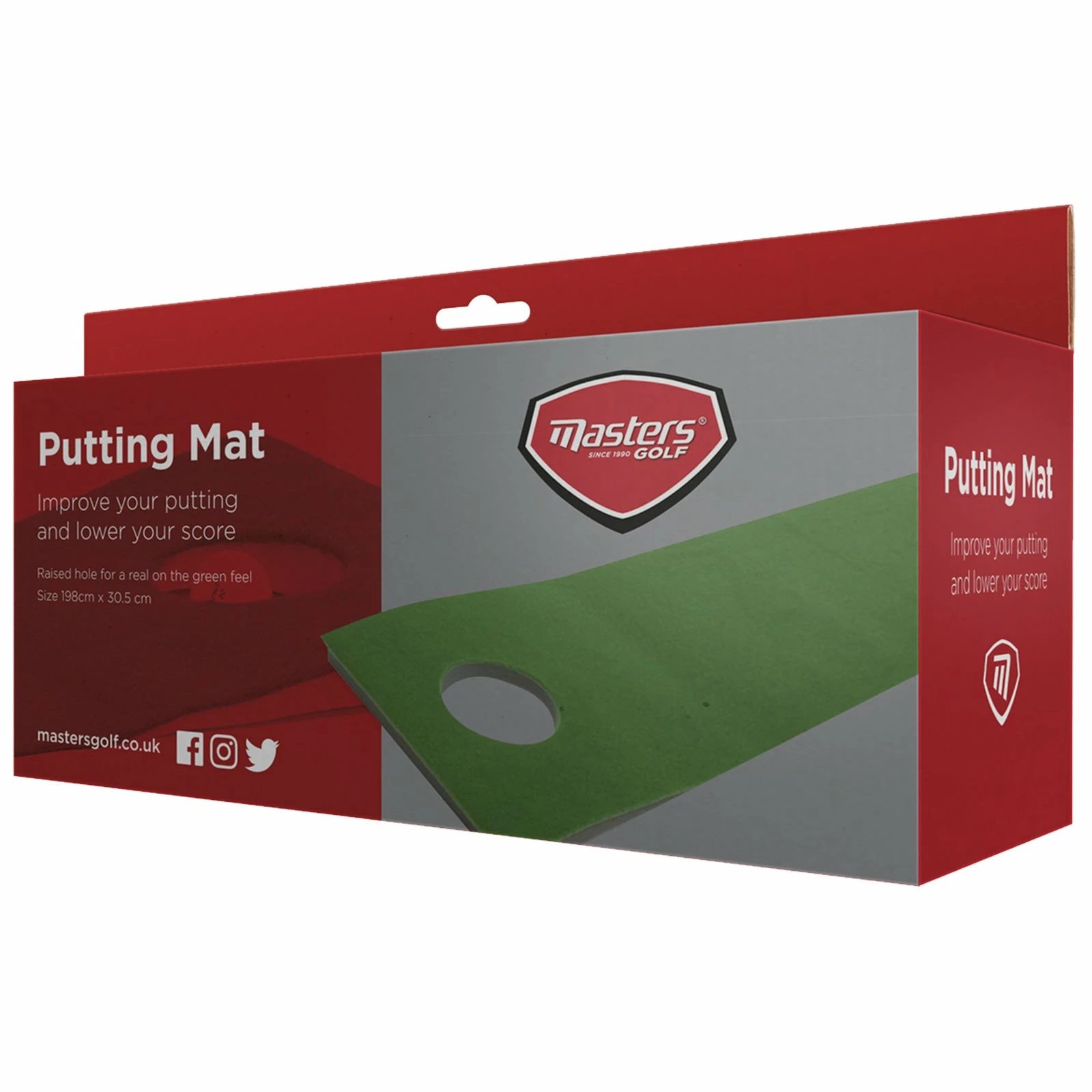 Masters Golf Putting Mat 198cm 2 Masters Golf Putting Mat 198cm - Image 2