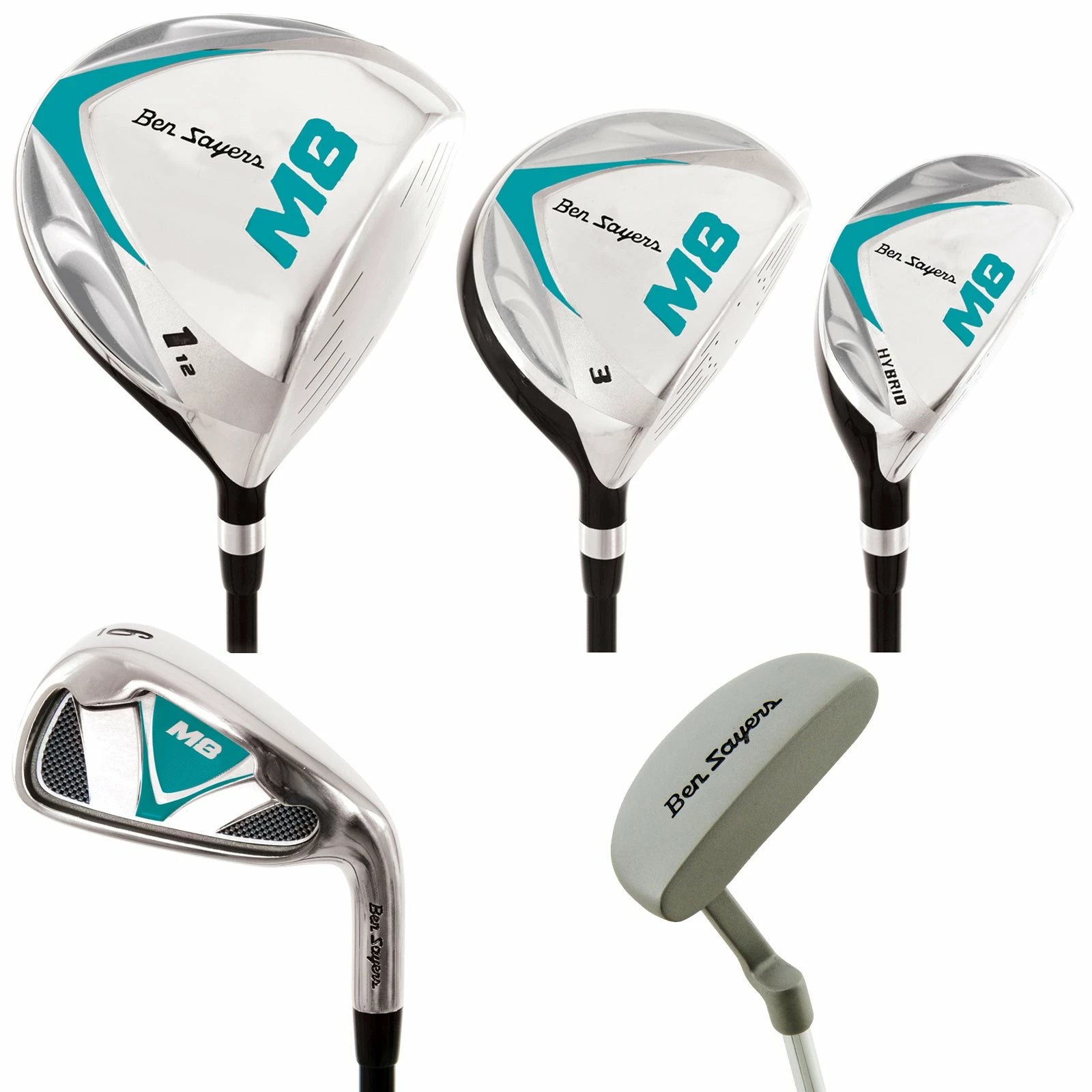 Ben Sayers Youth / Ladies M8 Stand Bag 8-Club Package Set 2 Ben Sayers Youth / Ladies M8 Stand Bag 8-Club Package Set - Image 2