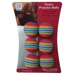 Masters Golf Masters Foam Rainbow Striped Practice Golf Balls